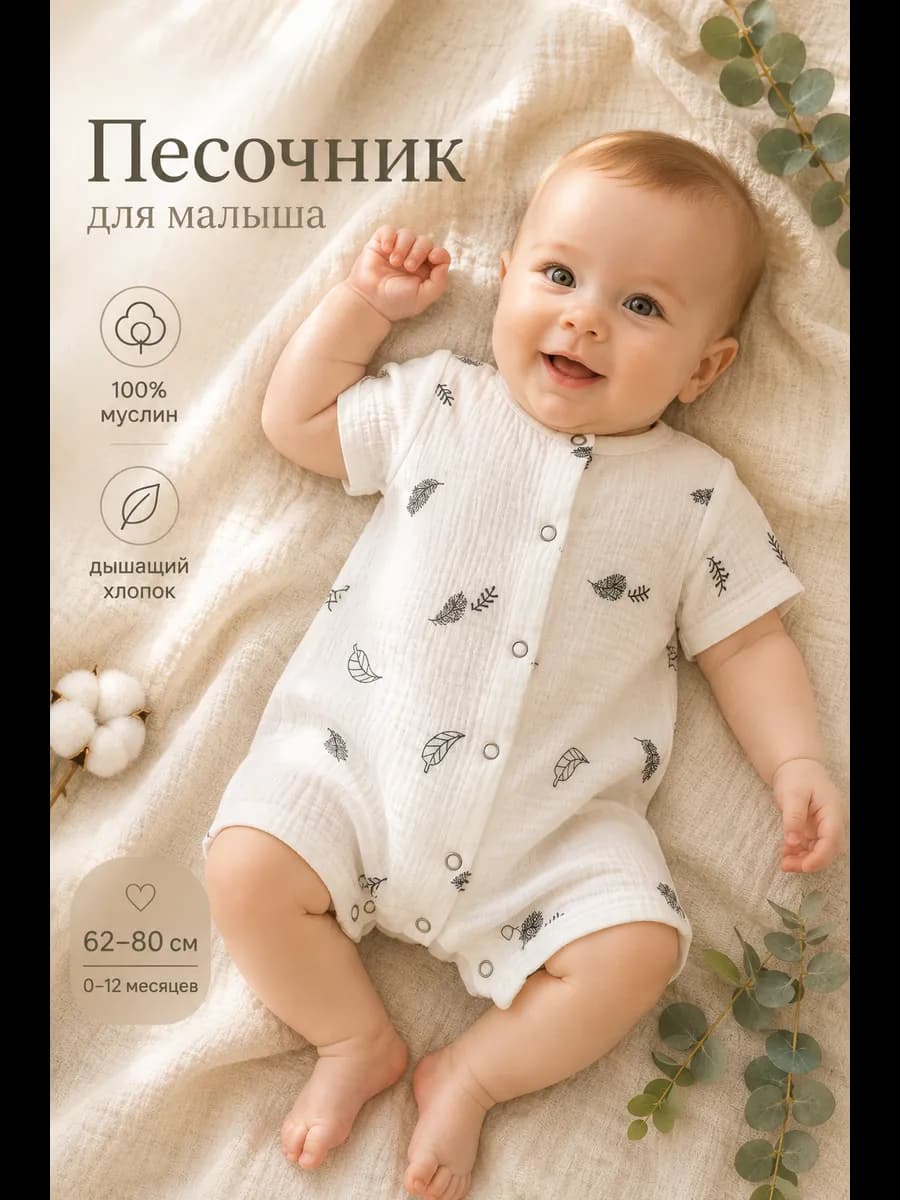 Песочник из муслина * 74