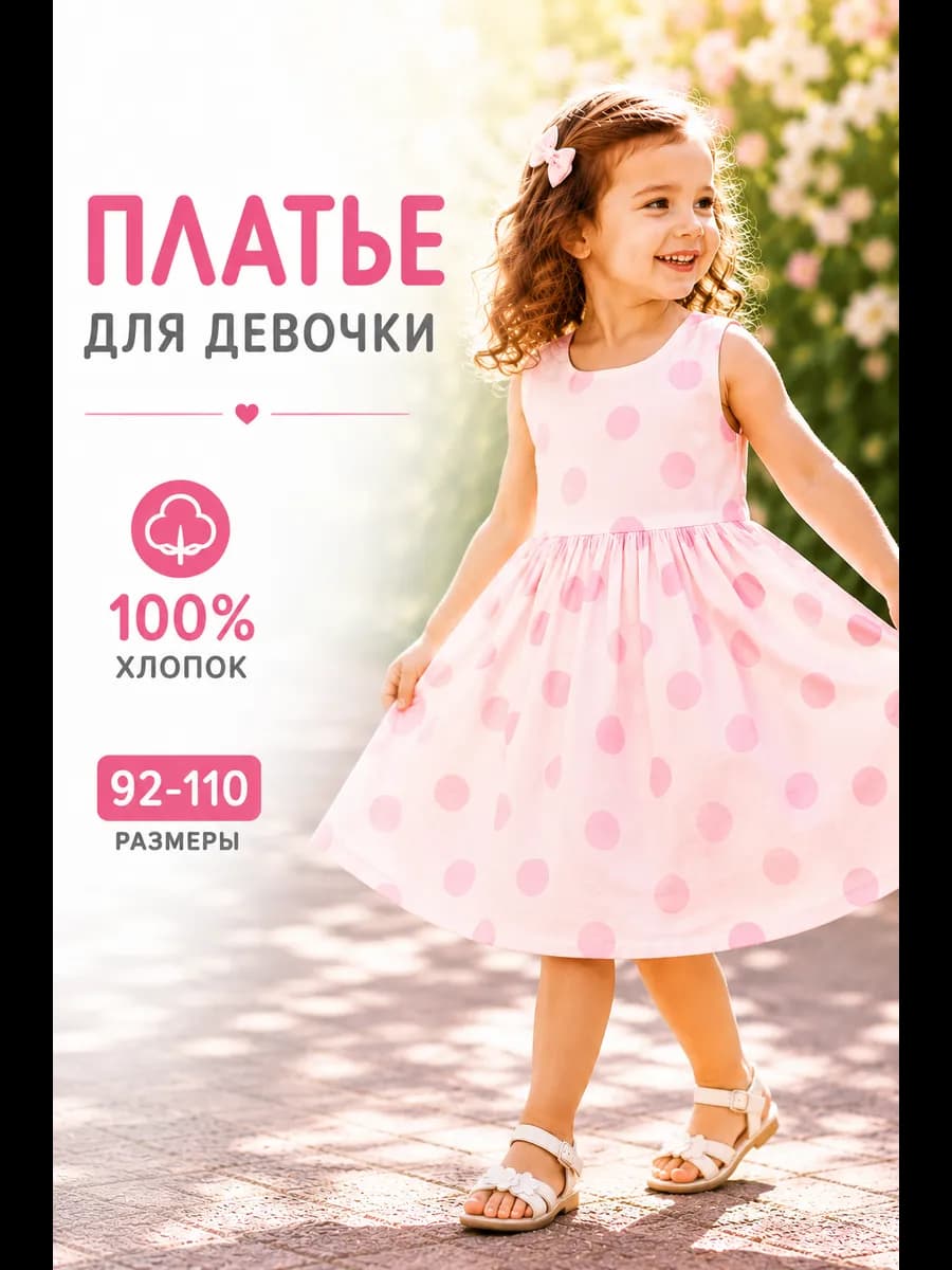 Платье для девочки * 110