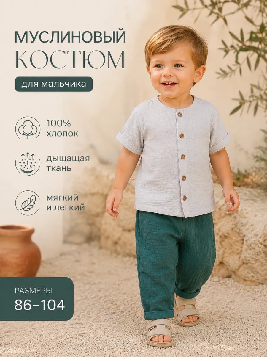 Костюм муслиновый детский * 98