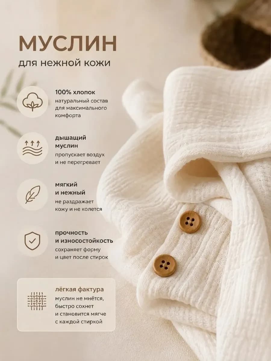 Костюм муслиновый детский * 74 2