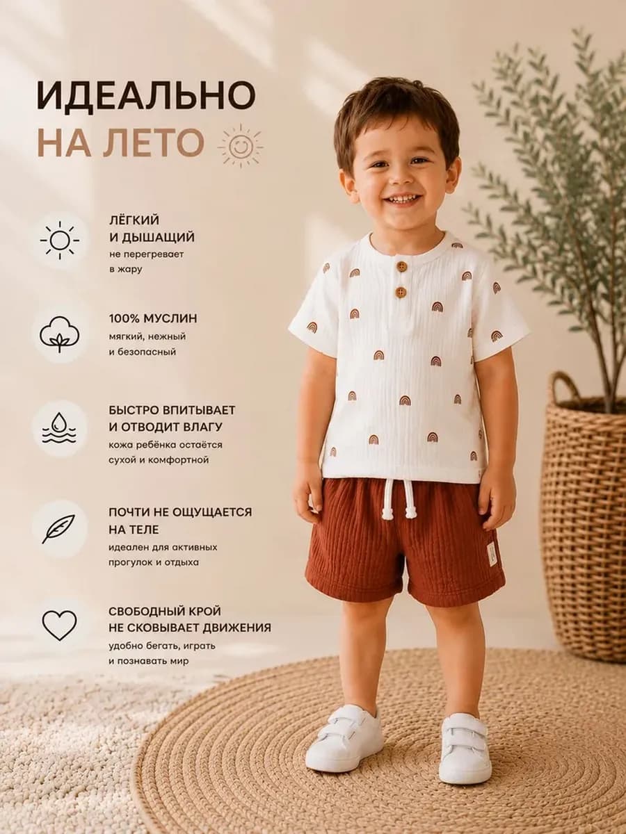 Костюм муслиновый детский * 74 3